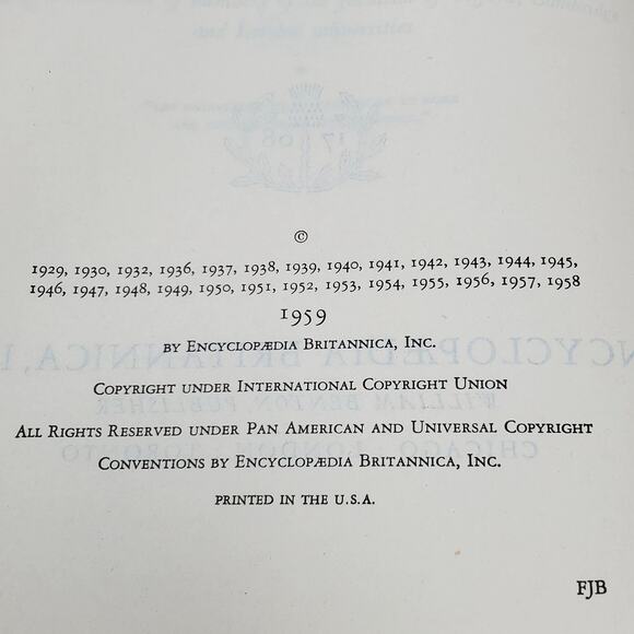 1959 Edition Encyclopedia Britannica Vtg HC Volume 5 CASTIR to COLE Educational - Picture 6 of 9